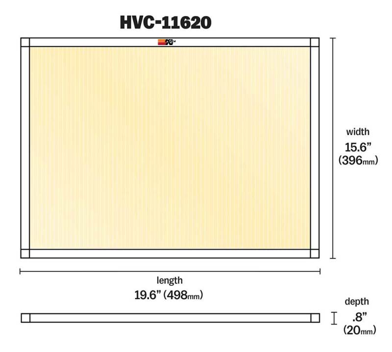 K&N HVAC Filter - 16 x 20 x 1