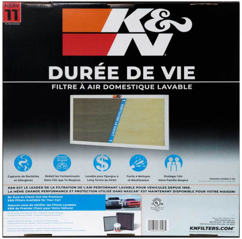 K&N HVAC Filter - 20 x 20 x 1