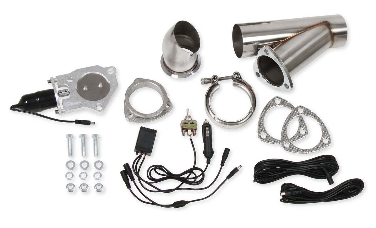 2.5" ELECTRIC CUT-OUT "SINGLE KIT" WITH REMOTE, HOOKER