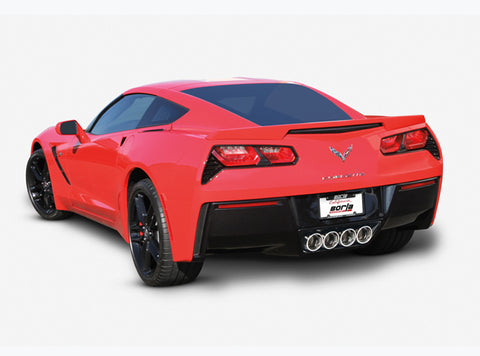 BORLA 2014-2018 C7 CORVETTE STINGRAY REAR SECTION EXHAUST ATAK®, FOR CARS W/O NPP DUAL MODE EXHAUST - 11878