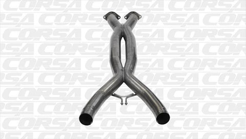 CORSA EXHAUST, 2014-2018 CORVETTE C7 6.2L V8 3" X-PIPE