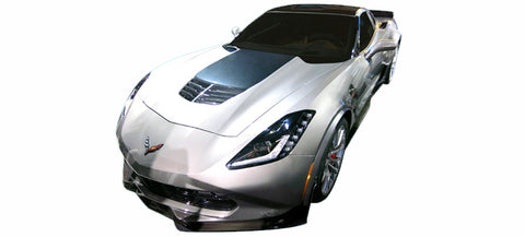 2014-2016 CHEVROLET CORVETTE STINGER HOOD DECAL, CARBON FLASH