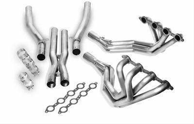 BORLA XR-1 LONG TUBE HEADERS W/ OFF ROAD X-PIPE, 2005-08 CORVETTE C6 LS2/LS3