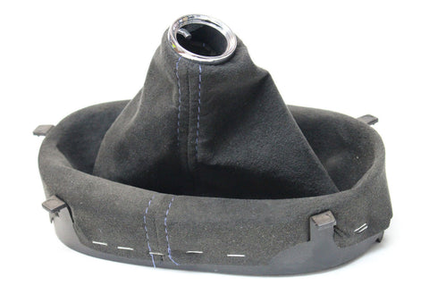 2005-2013 CORVETTE 60TH ANNIVERSARY SUEDE SHIFT BOOT W/ BLUE STITCHING NEW GM