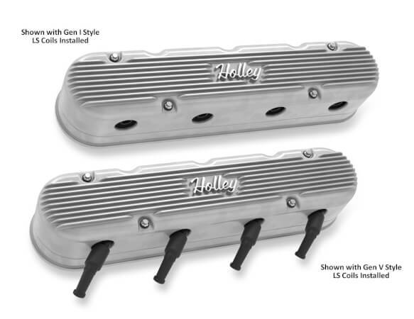 2-PC LS VINTAGE SERIES VALVE COVERS, HOLLEY