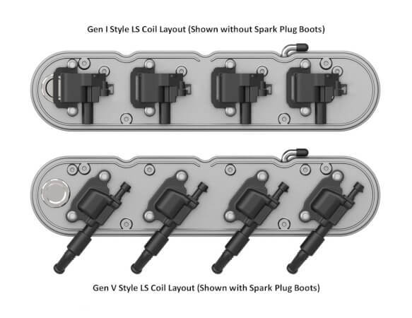 LS 2-PIECE VALVE COVERS WITH CHEVROLET SCRIPT LOGO, HOLLEY
