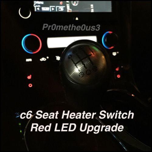 2005-2013 C6 CORVETTE SEAT HEATER SWITCH LED'S