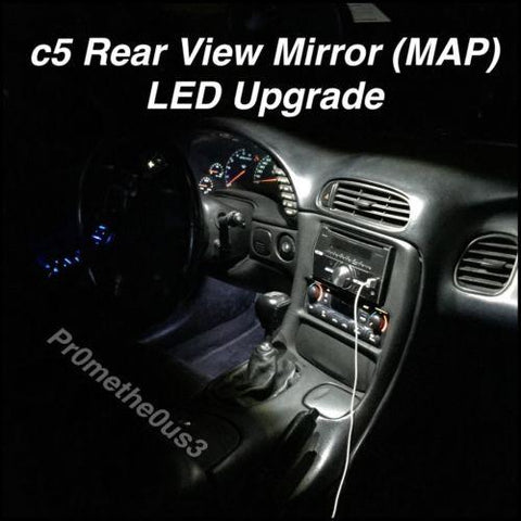 1997-2004 C5 CORVETTE INTERIOR REAR VIEW MIRROR (MAP) LED LIGHTS