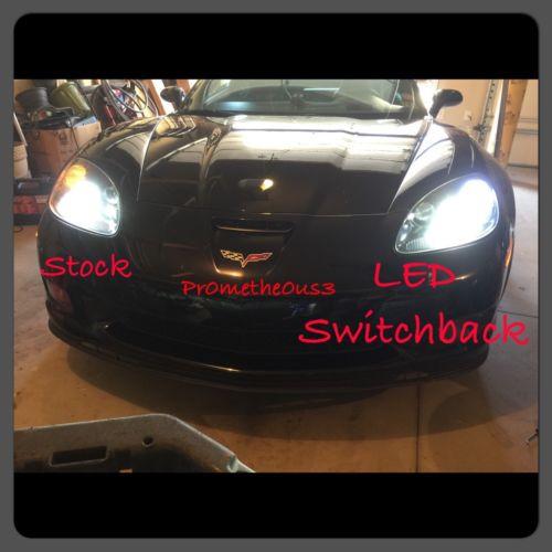 2005-2013 C6 CORVETTE ALL-WHITE LED DRL BULBS (FREE RESISTORS)