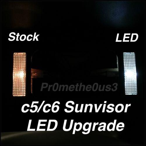 1997-2013 C5/C6 CORVETTE SUN VISOR/VANITY LED UPGRADE KIT