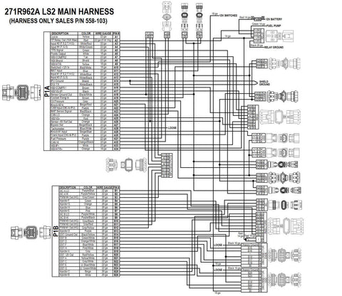 LS2/LS3/LS7 58X/4X ENGINE MAIN HARNESS FOR HP EFI & DOMINATOR EFI, HOLLEY EFI
