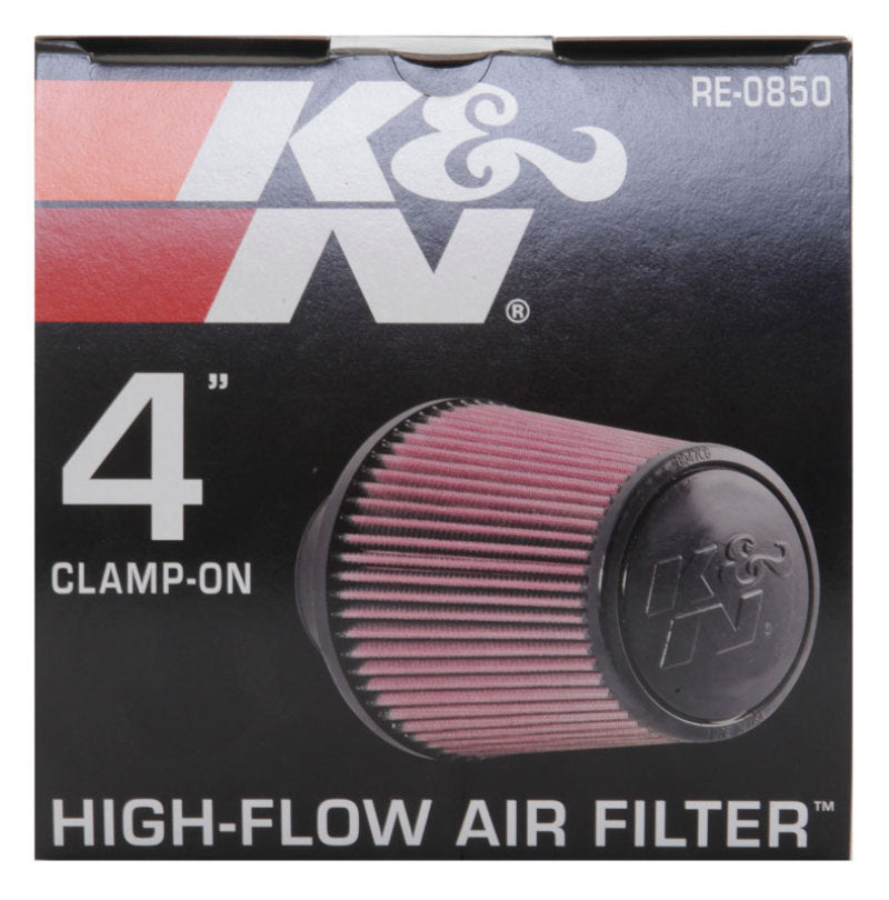 K&N Universal Air Filter (4in. Flange / 6in. Base OD / 4-5/8in. Top OD / 6in. Height)