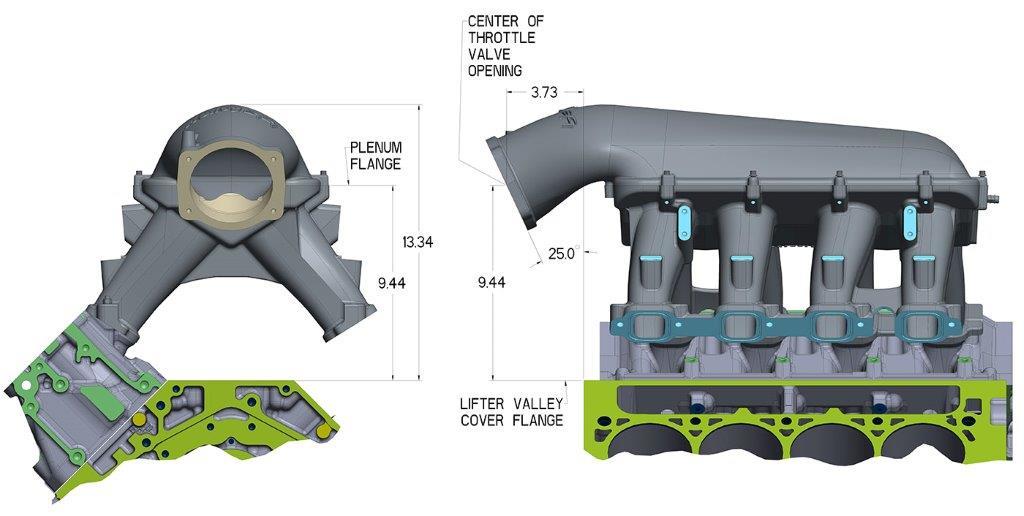 HOLLEY HI-RAM INTAKE MANIFOLD - GM LT1 6.2L V8- GM GEN V LT1 HI-RAM, 92MM NO EFI PORT INJECTIONS & FUEL RAILS