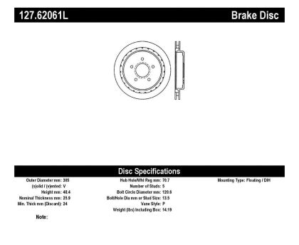 Corvette ST Slot & Drill Brake Rotors