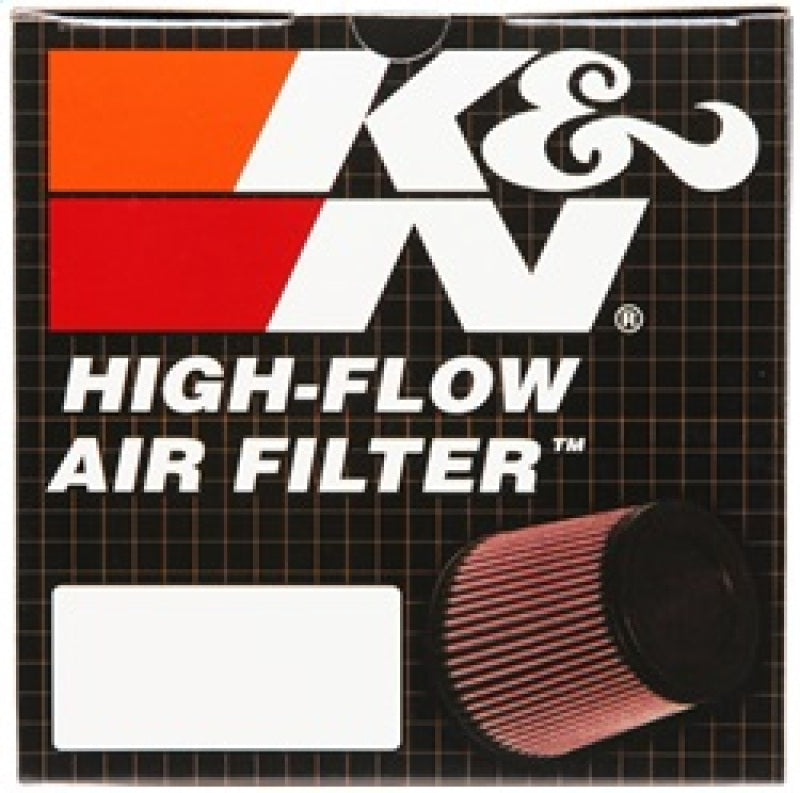 K&N Filter Universal Rubber Filter 4 inch Flange 5 3/8 inch Base 4 3/8 inch Top 7 inch Height