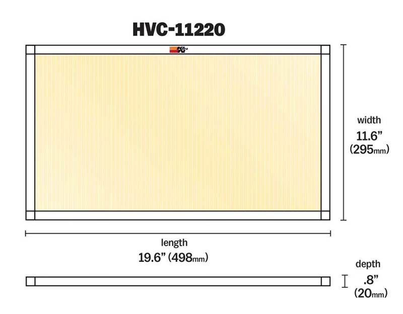 K&N HVAC Filter - 12 X 20 X 1