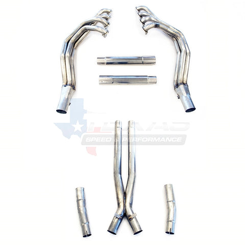 1997-00 CORVETTE C5/Z06 1-3/4" LONG TUBE HEADERS W/3" CATTED X-PIPE W/O2 EXTENSIONS, TSP
