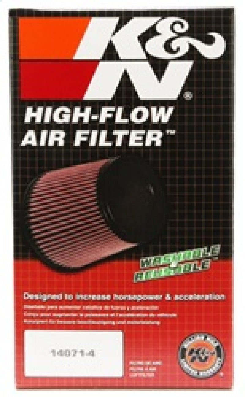 K&N Universal Rubber Filter 3inch FLG / 6inch OD-B / 4-5/8inch OD-T / 9inch L