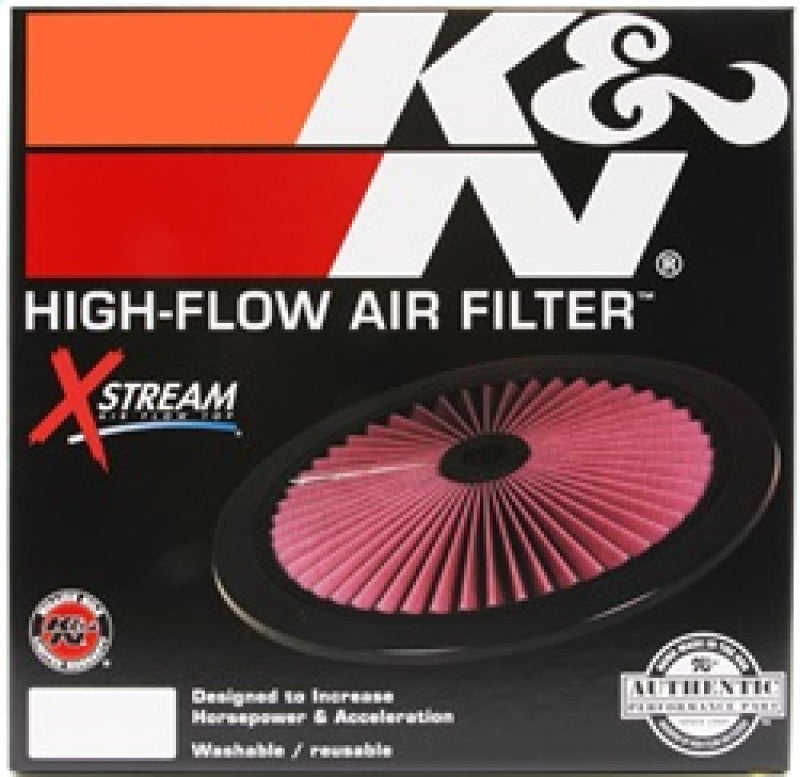 K&N X-Stream Top Filter X-Stream 14 inch OD Black