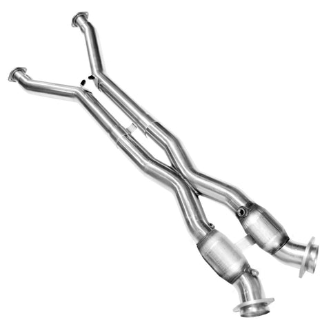 KOOKS, 1997-2004 CHEVROLET CORVETTE C5 3" STAINLESS STEEL GREEN CATTED X-PIPE 5.7L, CONNECTS TO 2.5" OEM STYLE EXHAUST