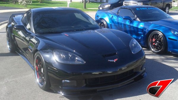 For Z06/GS/ZR1 | ZR1 Style Side Skirt Set | GLOSS BLACK