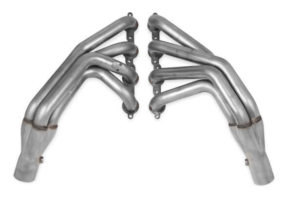 2005-2013 CORVETTE C6 1-7/8" X 3" LONG TUBE HEADERS- NATURAL FINISH, HOOKER BALCKHEART