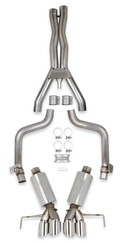 HOOKER BLACKHEART 2014-2015 C7 CORVETTE 3" 304SS CAT-BACK EXHAUST SYSTEM WITH MUFFLERS