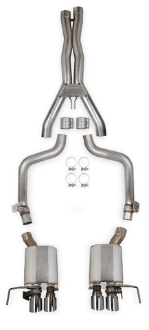HOOKER BLACKHEART CAT-BACK EXHAUST SYSTEM W/MUFFLERS HOOKER BLACKHEART CAT-BACK W/DUAL MODE MUFFLERS NPP 2014-2015 C7 CORVETTE 3" 304SS CAT-BACK EXHAUST WITH DUAL MODE MUFFLERS NPP