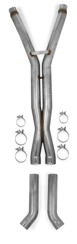 2005-2008 CORVETTE C6 3INCH X-PIPE W/O CATS-RAW, HOOKER BLACKHEART