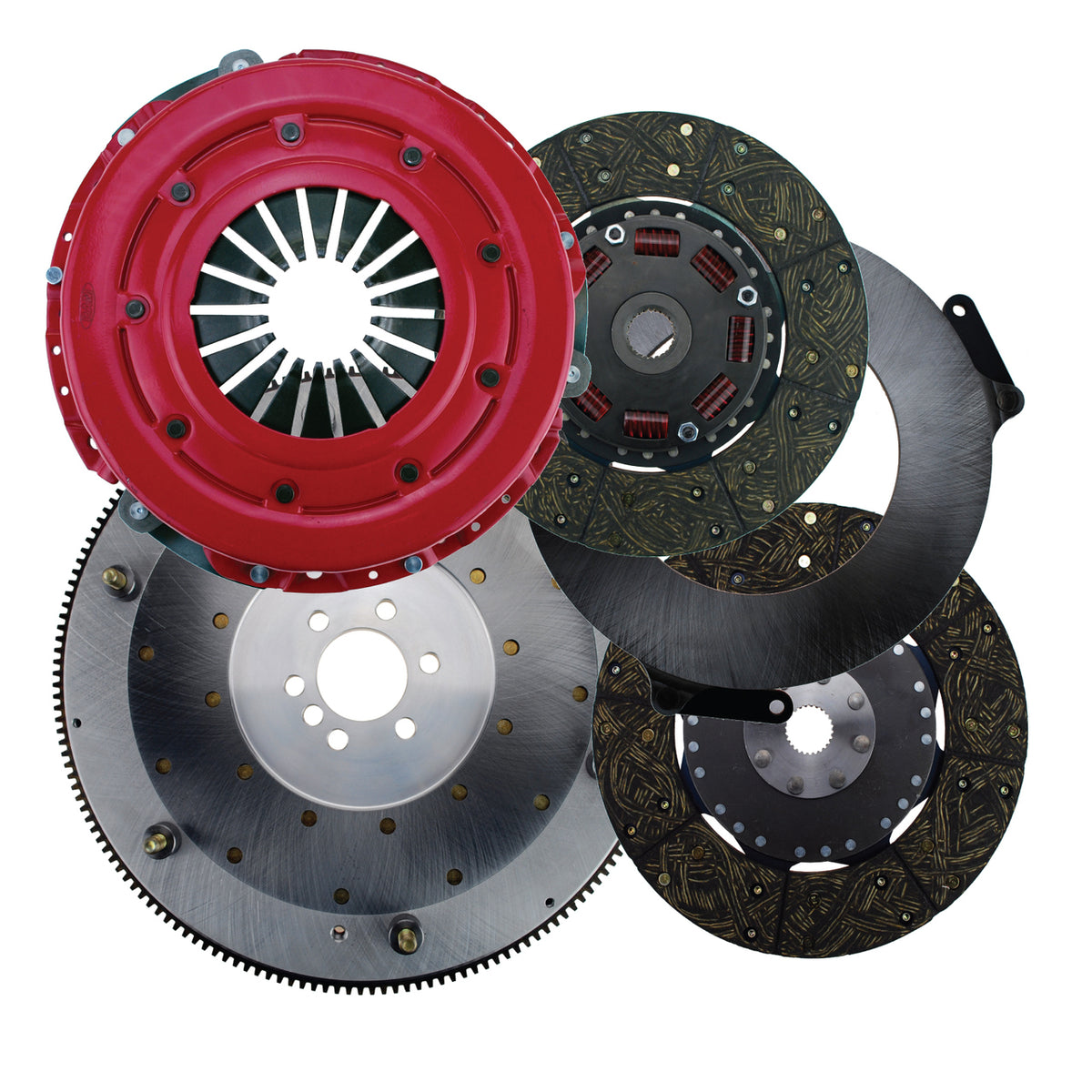 97-2015 LS1, LS2, LS3, LS6 FORCE 10.5 STREET DUAL II CLUTCH SET, 1300+ FT/LBS OF HOLDING POWER, RAM CLUTCHES