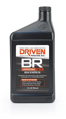 DRIVEN RACING/JOE GIBBS RACING 00106 BR BREAK IN OIL 15W-50, PER QUART