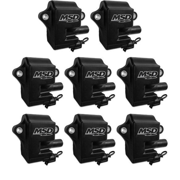 GM LS1/LS6 BLACK PRO POWER COILS PACK OF 8, MSD