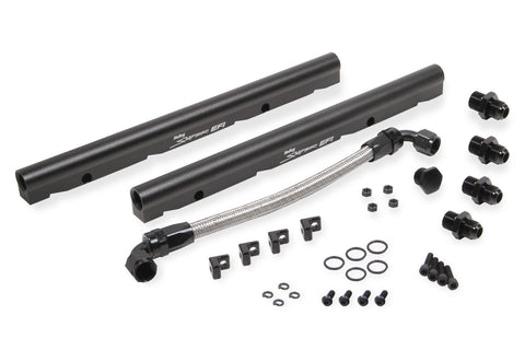 FUEL RAIL KIT WITH HOLLEY SNIPER EFI LOGO FOR OE LS3 INTAKE MANIFOLDS