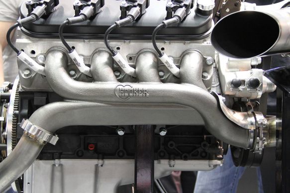 GM LS TURBO EXHAUST MANIFOLDS (EXCEPT LS7 & LS9) - NATURAL CAST FINISH, HOOKER