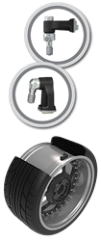 Schrader TPMS Sensor - Clamp-In Programmable 90 Degree EZ-Sensor ( valve stem not included )