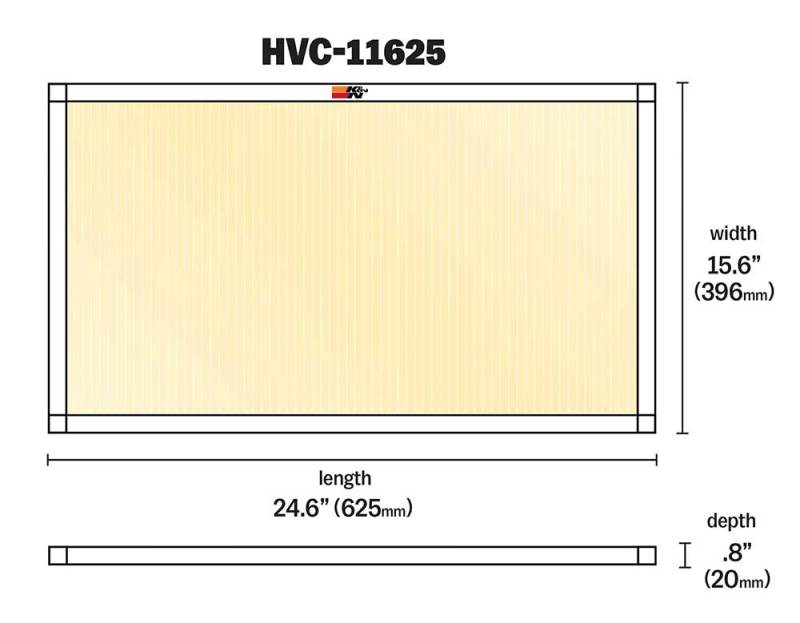 K&N HVAC Filter - 16 x 25 x 1