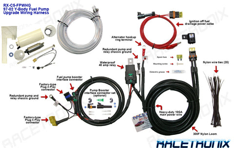 FUEL PUMP KIT, RACETRONIX 1997-2003 CORVETTE C5 FUEL PUMP & WIRING HARNESS KIT