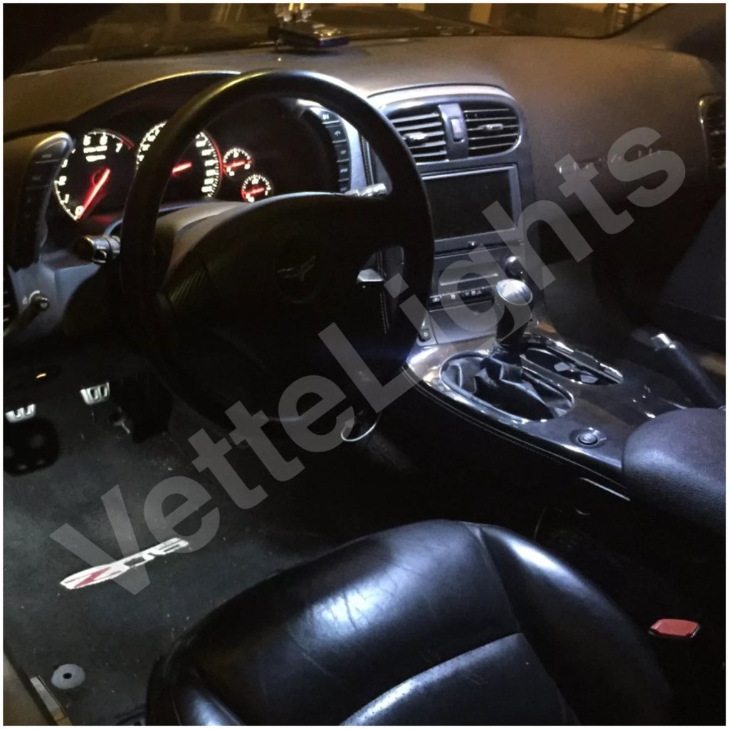 2005-2013 C6 CORVETTE INTERIOR LED LIGHTS (FOOT WELL OR REAR-VIEW)