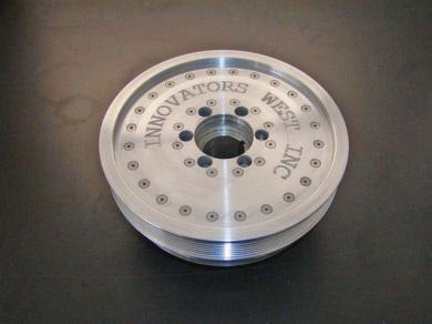 HARMONIC DAMPER, 10 RIB DRIVE-10% OVERDRIVE, 97-04 CORVETTE LS1/LS6