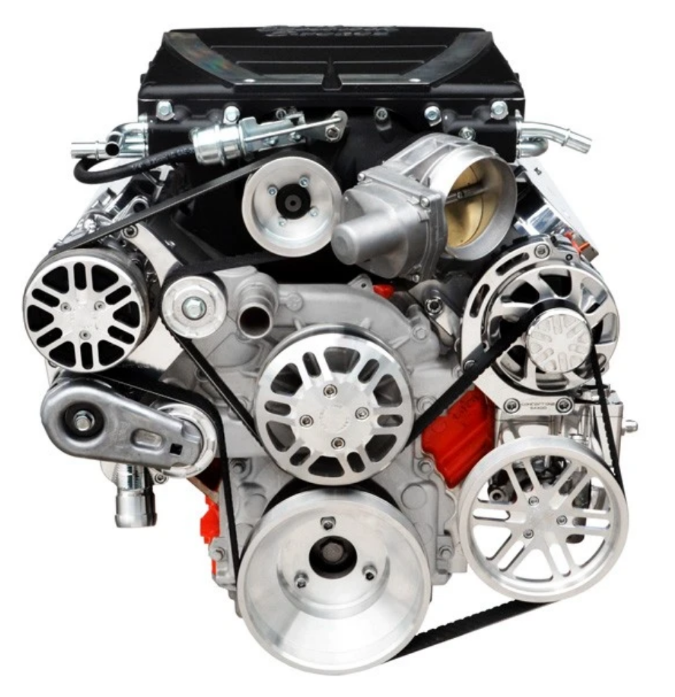 CHEVY LS VICTORY SERIES KIT FOR SUPERCHARGER, ALTERNATOR, A/C AND POWER STEERING - EFORCE