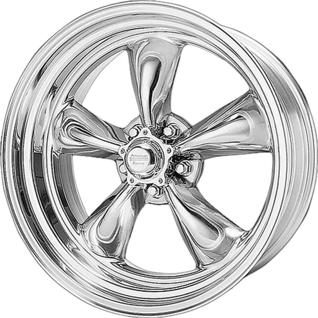Corvette American Racing VN515 Polished Torq-Thrust II One-Piece Wheels