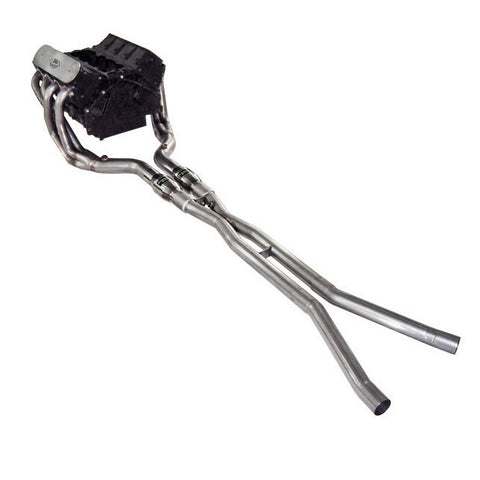 2005-2008 CORVETTE HEADERS: 1-7/8" PRIMARIES, X-PIPE W/CONVERTERS, STAINLESS WORKS
