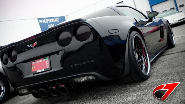 For Z06/GS/ZR1 | ZR1 Style Side Skirt Set | GLOSS BLACK