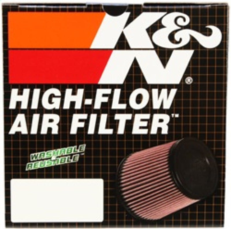 K&N Rubber Round Tapered Angled Air Filter 2.5in Flng ID 5.25in Bs OD 2.5in Tp OD 5.75in H