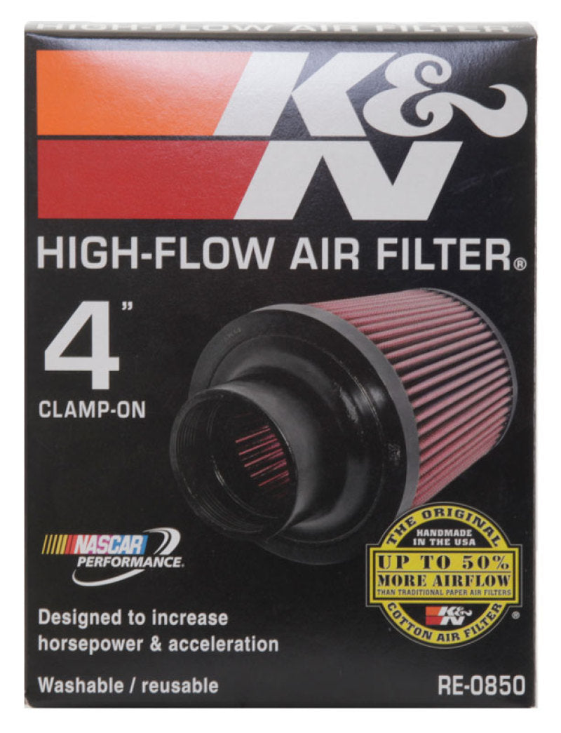 K&N Universal Air Filter (4in. Flange / 6in. Base OD / 4-5/8in. Top OD / 6in. Height)