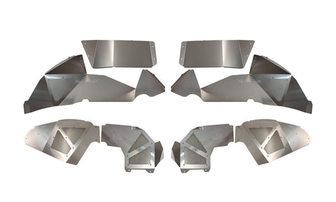 Fishbone Offroad 2018+ Jeep Wrangler JL Front/Rear Set of 4 Aluminum Raw Inner Fenders