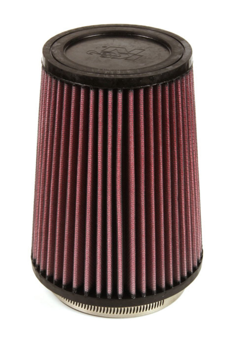 K&N Filter Universal Rubber Filter 4 inch Flange 5 3/8 inch Base 4 3/8 inch Top 7 inch Height
