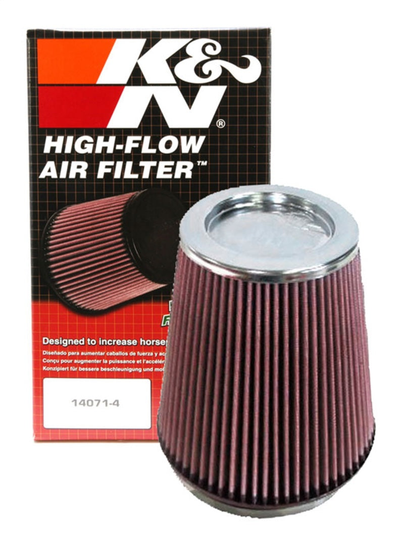 K&N Universal Air Filter 6in Flange ID x 7.5in Base / 5in OD Top x 8in H