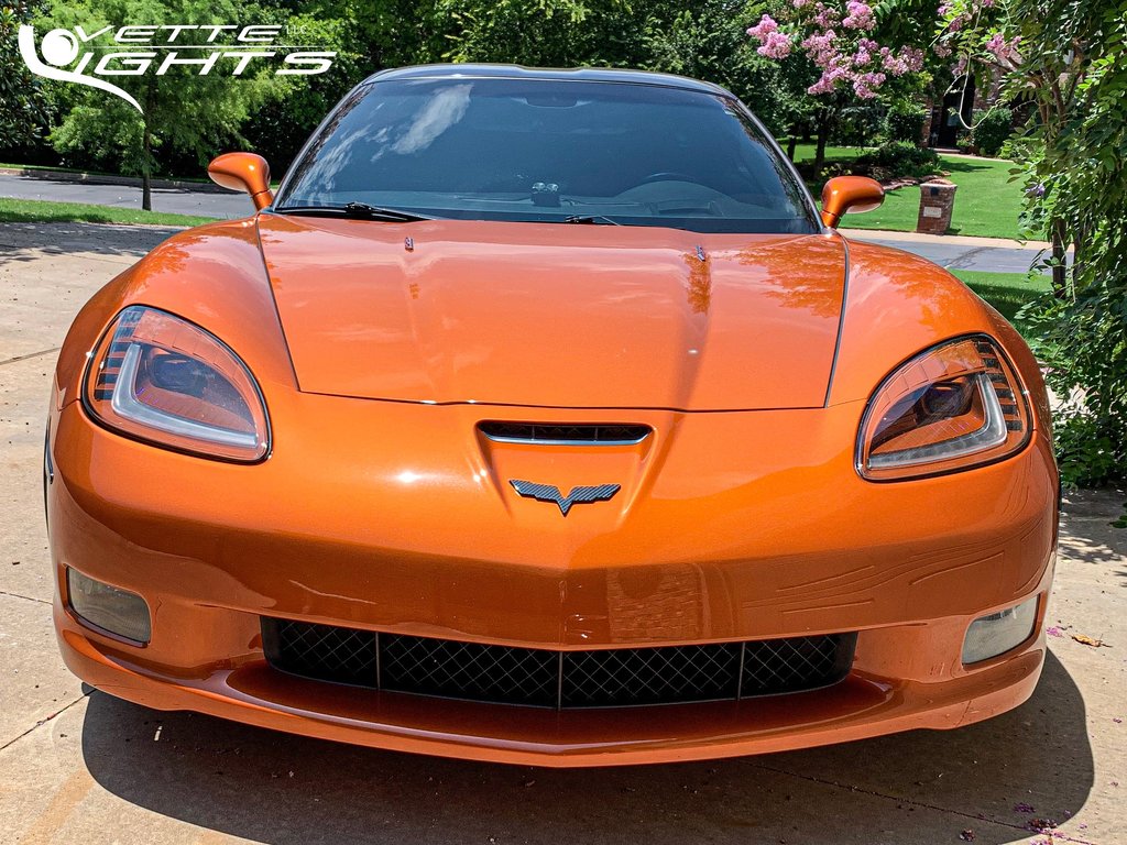 2005-2013 C6 CORVETTE MORIMOTO C7-STYLE XB LED HEADLIGHTS DYNAMIC RGBW DRL BOARDS [SMARTPHONE APP CONTROLLED]