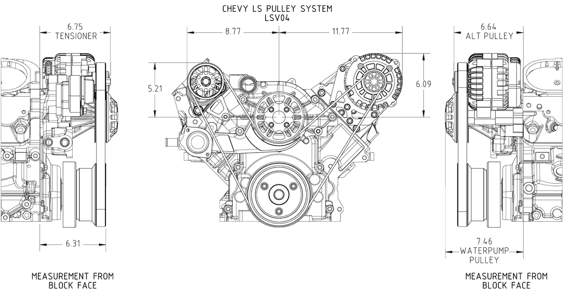 CHEVY LS VICTORY SERIES KIT WITH ALTERNATOR